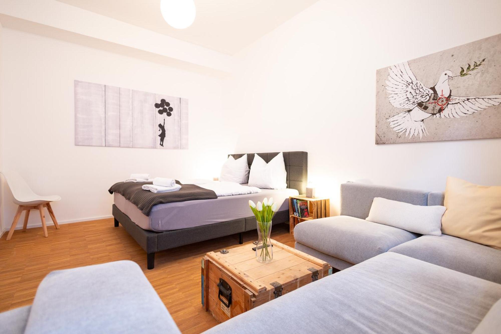 Ko-Living - Beatles Und Banksy Suites & Studios Am Eselsbrunnen - Altstadt - Kueche Halle  Eksteriør billede